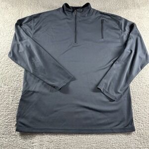 ScotteVest 1/4 Quarter‎ Zip Shirt Mens XL Blue Performance Tech Enabled Clothing